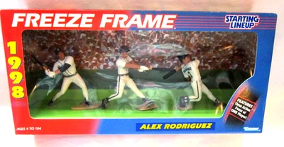 Alex Rodriguez 1998 SLU  Starting Line-up Freeze Frame 3 Action Figures!Mariners - Image 1 of 4