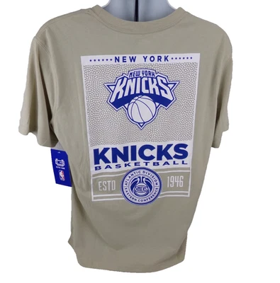 Camiseta New York Knicks NBA Grapgic Grande Beige Crew Baloncesto ADEC Foto 1 de 4