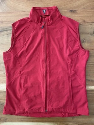 SCOTTeVEST Red Travel Adventure Multi Pocket Utility Outdoor Womens Vest Size L - Image 1 of 4
