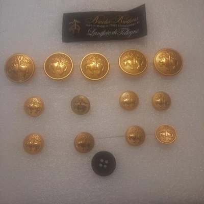 13 Brooks Brothers 1818 Solid metal buttons. - Image 1 of 4