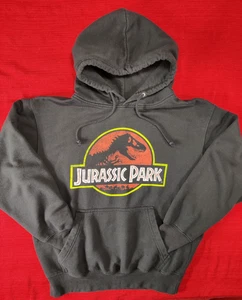 Universal Studios Jurassic Park Hooded Hoodie Sweatshirt Adult Medium Black Dino - Picture 1 of 8