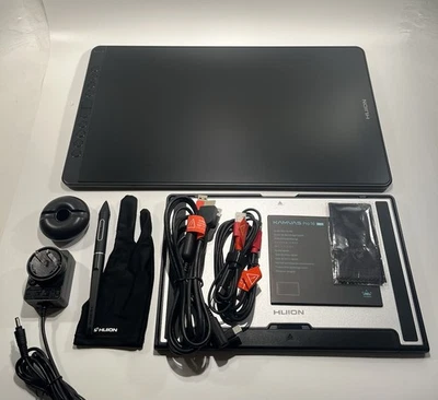 Tableta de dibujo gráfica Huion Kamvas 16 2021 15,6" almohadilla de dibujo arte de exhibición usada Foto 1 de 4