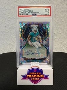 Jaylen Waddle Rookie Auto PSA 9 - 2021 Panini Prizm No Huddle Football - Bild 1 von 2