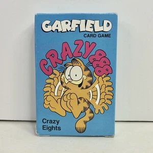 Juego de cartas Garfield Crazy Eights 8s 8's 1978 vintage - paquete dañado - Imagen 1 de 10