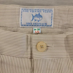 Southern Tide Skipjack Corduroy Pants White Pants Mens 36x32 Classic Preppy - Picture 1 of 8