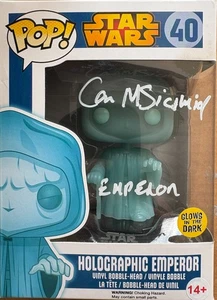 Star Wars Ian McDiarmid Emperor Palpatine Funko 40 -GENUINE Signed - Picture 1 of 6