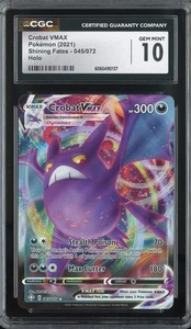 CROBAT VMAX 045/072 POKEMON SHINING FATES HOLO CGC 10 GEM MINT - Bild 1 von 2