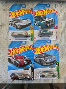 Menge 4 NOC Hot Wheels Cadillac GTP 73 Honda Civic Punk Rod Pininfarina Battist - Bild 1 von 1