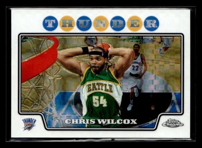 2008-09 Topps cromo Chris Wilcox XFractor/288 #108 Thunder UX3556 Foto 1 de 2