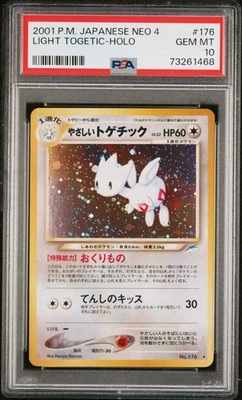 PSA 10 Light Togetic #176 Japanese 4 Neo Destiny Holo Pokémon Card TCG - Image 1 of 2