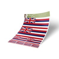 Stickers Hawaii Map Flag Decals
