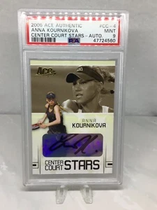 2006 Ace Center Court Stars Auto #CC-4 Anna Kournikova PSA 9 (Pop 9) - Picture 1 of 2