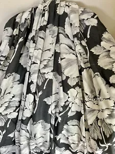 STUNNING LAURA ASHLEY HERMOINE CHARCOAL BESPOKE CURTAINS - Picture 1 of 24