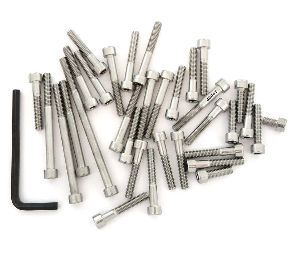 Комплект алюминиевых болтов из нержавеющей стали - Honda VF500F Interceptor - 1984-1986 - 33 болта - Изображение 1 из 1