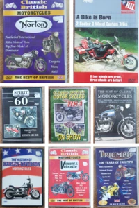 Classic Motorcycles DVD BSA Triumph Custom Motorbikes Harley Davidson DVD CHOOSE - Picture 1 of 8