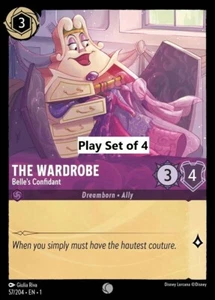 The Wardrobe-Belle's Confidant 57/204.Lorcana The First Chapter☯️Play Set of 4☯️ - Picture 1 of 1