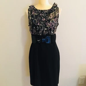 AB Studio Women’s Twofer Career Knee Length Work Dress Size 10* - Picture 1 of 5