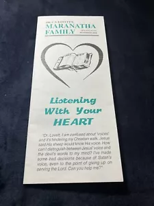 MARANATHA FAMILY LISTENING WITH YOUR HEART Mini-Magazine C.S. Lovett 2006 - Imagen 1 de 8