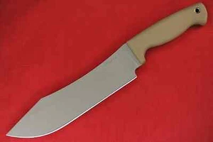SYKCO Chop House Thick Cut .265" Saber Ground Sage Crinkle Blade Tan Resiprene C - Picture 1 of 12