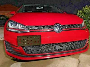 Gancho de remolque delantero soporte de montaje de matrícula para Volkswagen MK7 Golf GTi 2015-2021 - Imagen 1 de 24