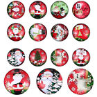  12 Pcs Christmas Glass Buckle Half Round Gems Cabochon Crafting Supplies