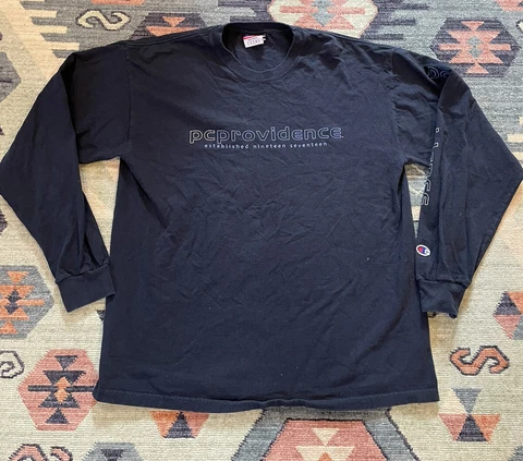 Champion Providence College PC Friars Long Sleeve Shirt Men’s Size Large Blue Cover