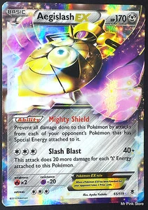 AEGISLASH EX 65/119 Rara Holo EX in Inglese POKEMON XY FORZE SPETTRALI - Bild 1 von 1