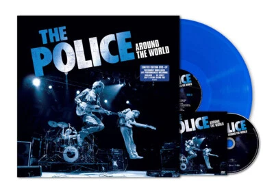THE POLICE - AROUND THE WORLD, 2022 EU LIMITED EDN BLUE vinyl LP + DVD, SEALED! - Image 1 of 2