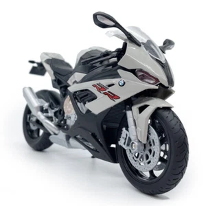 1/12 Scale BMW S1000RR Motorcycle Model Diecast Toys for Boys Audlts Gifts Gray - Picture 1 of 10