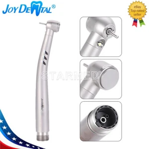 Generador eléctrico LED integrado dental pieza de mano de alta velocidad cuerpo inoxidable empuje 2 orificios - Imagen 1 de 14