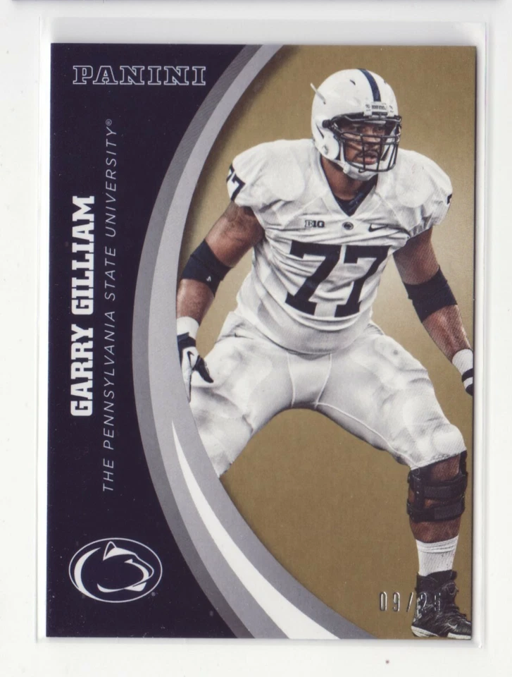 2016 Panini Collegiate Penn State Gold #42 Garry Gilliam 09/25 - Flat S/H - Image 1 of 1