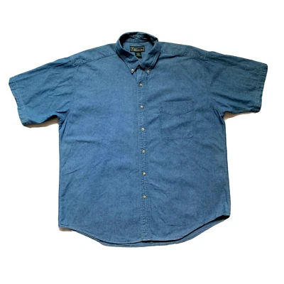 Croft & Barrow Chambray Denim Shirt Mens XL Button Down Cowboy Western Ranch NEW - Image 1 of 4