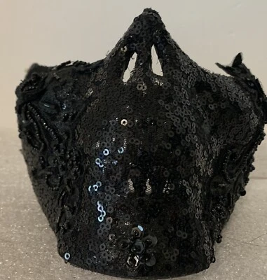Skeleton Sequin Half Mask - Image 1 of 3