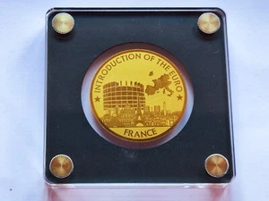 Kongo, 100 Fr, Einführung eines Euros, Frankreich, 1/200 oz, 999 Gold, 2022. - Bild 1 von 2