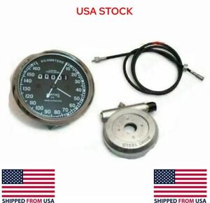For Royal Enfield Replica Smiths Speedometer 160 Kph + Hub Drive & 54" Cable @OC