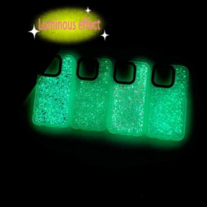 For Apple iPhone 14 Pro Max 13 12 11 ShockProof Glitter Luminous Slim Case Cover - Picture 1 of 13