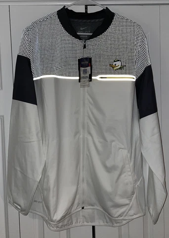 Nike Oregon Ducks Team Issued 3M Full Zip Pullover Jacket White Size Large New Cover