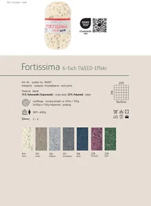 Schoeller & Stahl Fortissima sock wool tweed effect 6 x 150 g costume wool - Picture 1 of 9