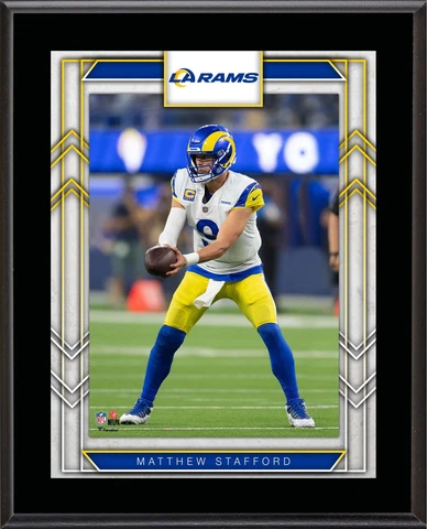 Matthew Stafford St. Louis Rams 10.5" X 13" Sublimated Player Plaque Cover