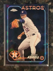 2024 Topps Chrome Sapphire Bryan Abreu BLACK SSP 5/10 Houston Astros - Bild 1 von 3
