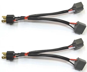 Splitter Wire Ceramic S HS1 Two Harness Head Light Dual Beam Replacement Socket - Picture 1 of 5