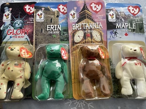 Ty Teenie Beanie Babies Set of 4 Bears for 1999 Ronald McDonald House Charities - Picture 1 of 2