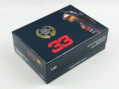 Red Bull F1 RB16B Max Verstappen Belgium SPA 2021 World Champion 1:43 MINICHAMPS - Image 1 of 4