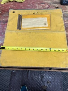 Lot of 7 Vintage Canvass - Leather Bank Deposit Bags. - Picture 1 of 8