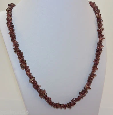 Vintage  Halskette / Böhmisches Granat (58cm) - Bild 1 von 4