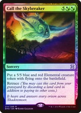 Call the Skybreaker FOIL Eternal Masters PLD Blue Red Rare MTG CARD ABUGames