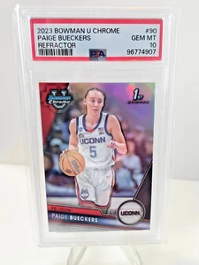 Paige Bueckers 2023-24 1st Bowman U Chrome #90 Refractor Rookie RC PSA 10 - Bild 1 von 2