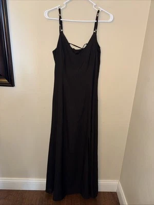 Maxi Vestido Negro Casa Blanca Mercado Negro SL 6 NUEVO Cóctel Fiesta $170 Foto 1 de 4