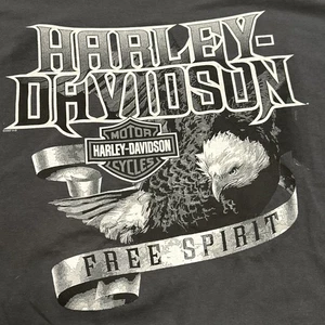 VTG 2003 Y2K Harley Davidson Live Free Or Die Biker Shirt Mens 2XL New Hampshire - Picture 1 of 8