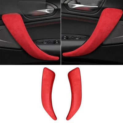 Reposabrazos de puerta interior gamuza rojo manija panel moldura para BMW Serie 1 2 F20 2012-19 Foto 1 de 4